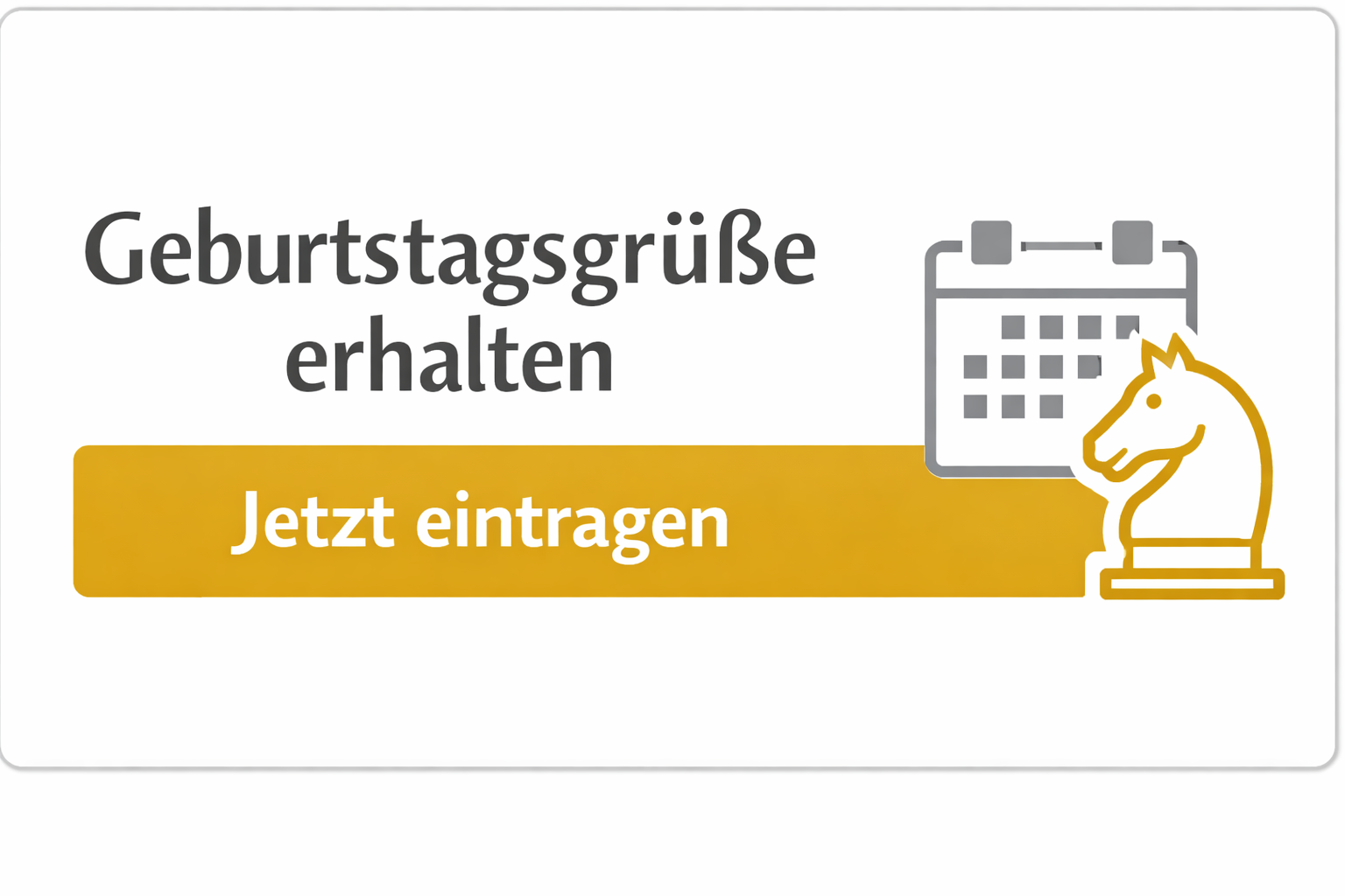 Glückwünsche erhalten